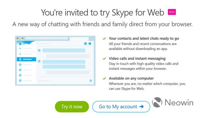 Sebentar Lagi Kamu Bisa Chat & Video Call Skype Melalui Browser -- Kini Sudah Private Beta