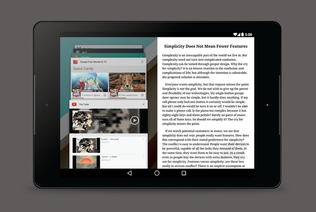 Android Bakal Dilengkapi Snap App Multi-Window Seperti Windows 8