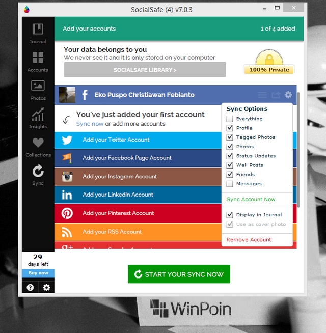 Cara Backup Isi Akun Sosial Media (Facebook, Twitter, Instagram, Google+, dsb) dengan Mudah