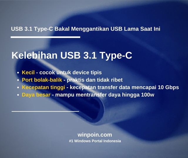 USB 3.1 Type-C Adalah Penemuan Apple?