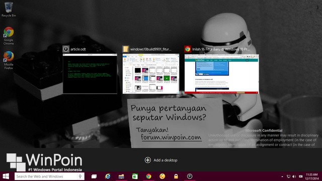 Ada Perubahan di Fitur Virtual Desktop Windows 10 Build Selanjutnya