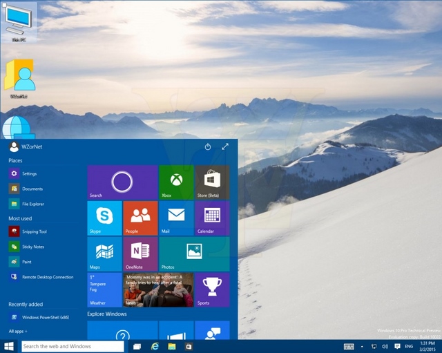 Inilah Tampilan Windows 10 Build 10022 dengan Icon yang Terkesan Jadul