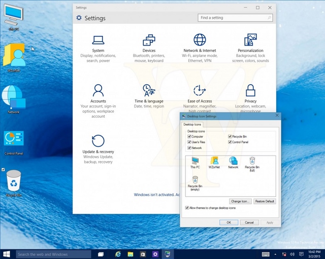 Inilah Tampilan Windows 10 Build 10022 dengan Icon yang Terkesan Jadul