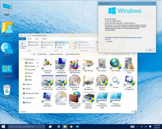 Inilah Tampilan Windows 10 Build 10022 dengan Icon yang Terkesan Jadul