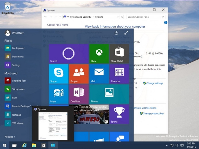 Tampilan Windows 10 Build 10031 Bermunculan Lagi -- Kini Lebih Lengkap dan Detail