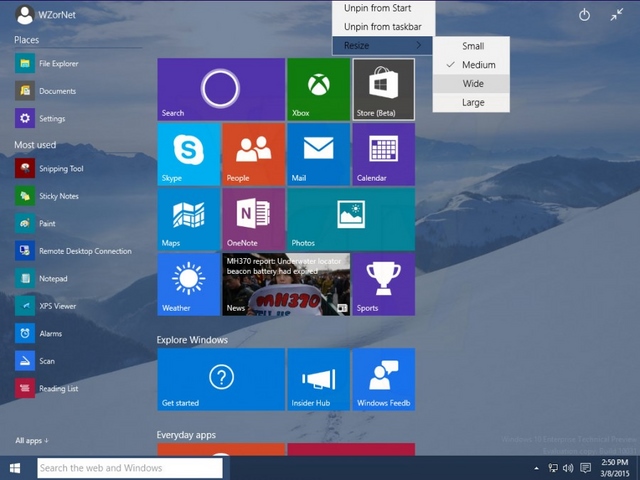 Tampilan Windows 10 Build 10031 Bermunculan Lagi -- Kini Lebih Lengkap dan Detail