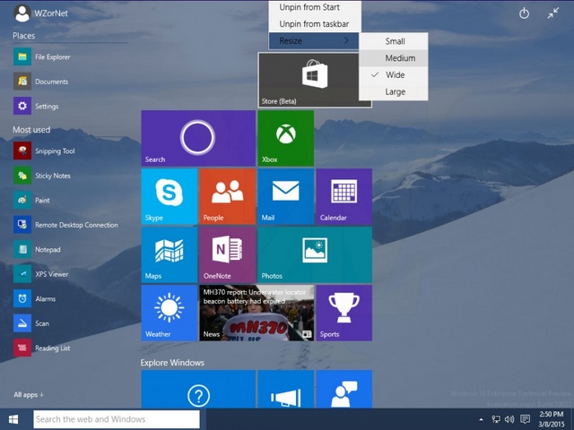 Tampilan Windows 10 Build 10031 Bermunculan Lagi -- Kini Lebih Lengkap dan Detail