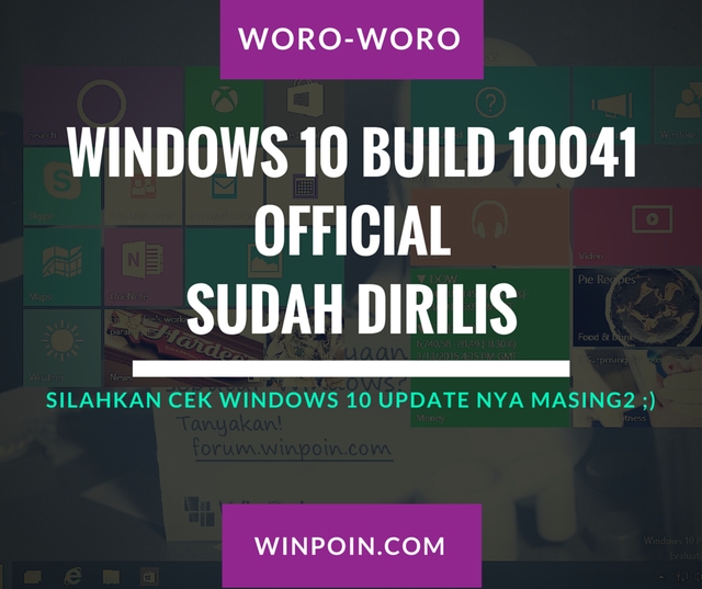 Official: Windows 10 Build 10041 Dirilis -- Ayo Update