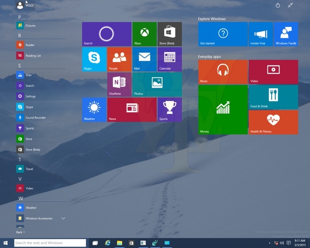 Inilah Tampilan Windows 10 Build 10031 yang Bocor ke Publik