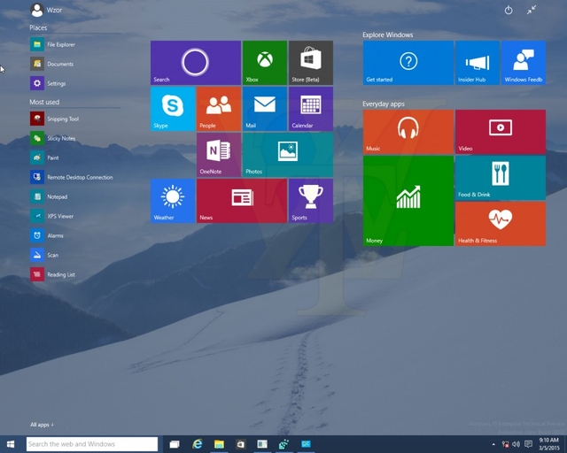 Inilah Tampilan Windows 10 Build 10031 yang Bocor ke Publik