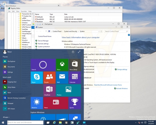 Inilah Tampilan Windows 10 Build 10031 yang Bocor ke Publik