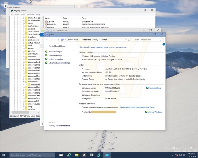 Inilah Tampilan Windows 10 Build 10031 yang Bocor ke Publik