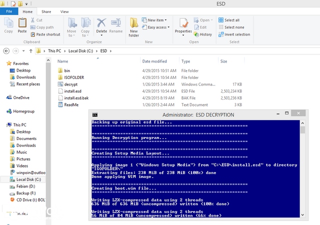 Cara Menconvert File ESD Windows 10 Menjadi File ISO