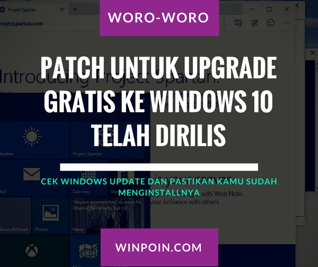 Patch untuk Upgrade Gratis ke Windows 10 Dirilis, Pastikan Kamu Install