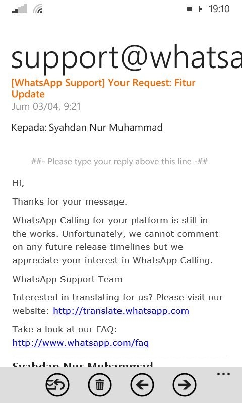 WhatsApp Mengkonfirmasi Bahwa WhatsApp Call untuk WP Sedang Dikerjakan