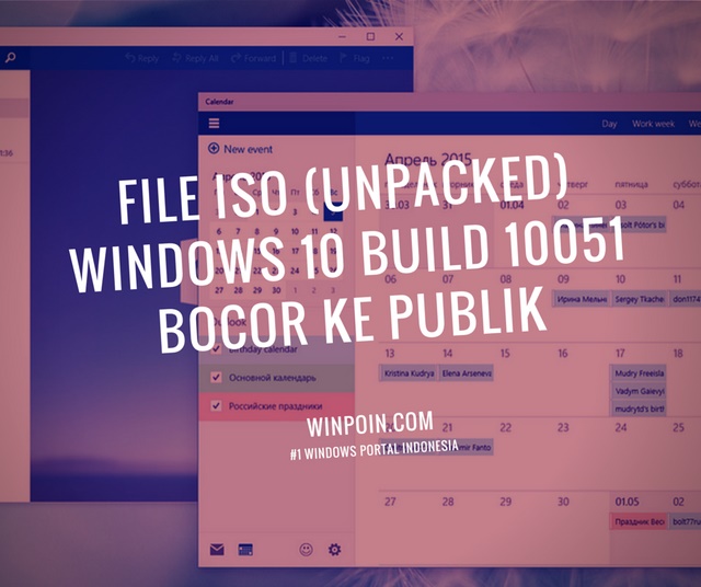 ISO Windows 10 Build 10051 Bocor ke Internet