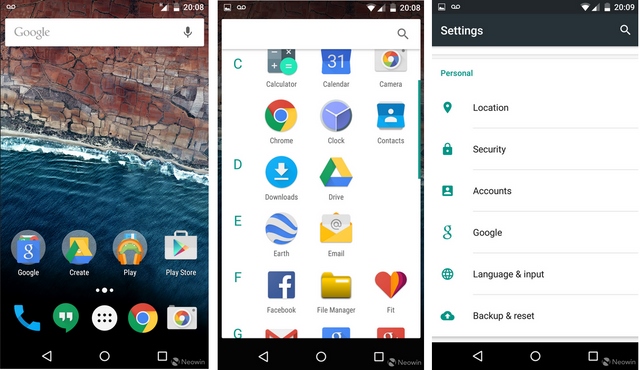 Google Merilis Android M Developer Preview, Seperti Inilah Tampilannya