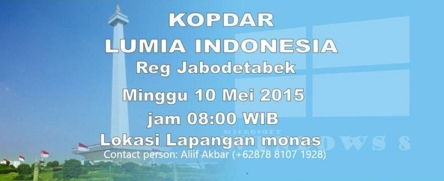 Ikuti Kopdar Lumia Indonesia Regional Jabodetabek Besok Jam 8 Pagi