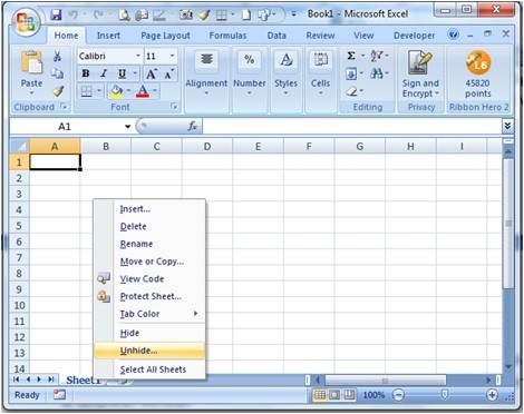 Mengenal Fungsi Hidden pada Microsoft Excel