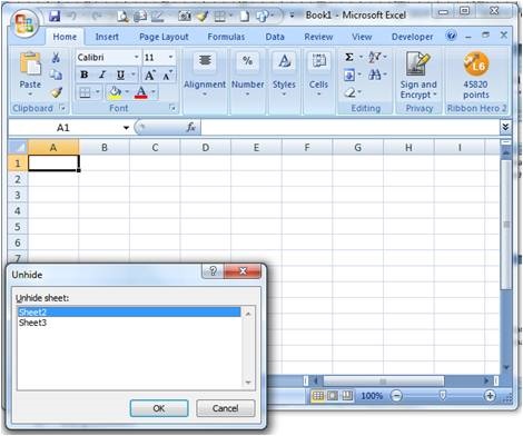 Mengenal Fungsi Hidden pada Microsoft Excel