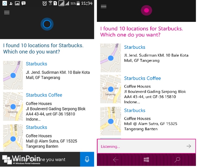 Cortana Android vs Cortana Windows 10 Mobile -- Siapa Pemenangnya?