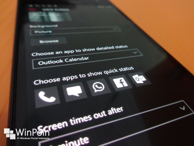 Mendalami Lock Screen di Windows 10 Mobile Build 10166 Terbaru