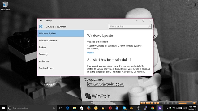 Cek Windows Update Kamu, Ada Bugs Fix dan Update Security Minor di Windows 10