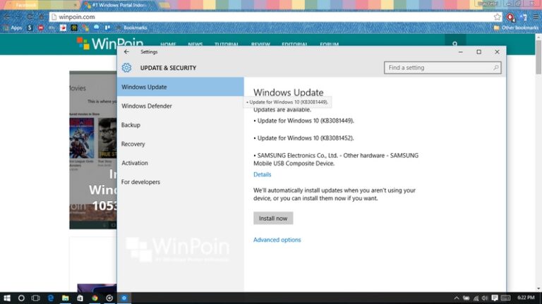 Windows 10 build 10240 Mendapatkan 3 Patch Baru, Cek Windows Update Kamu!