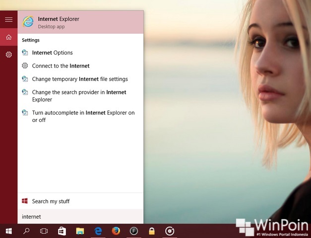 Cara Membuka Internet Explorer di Windows 10