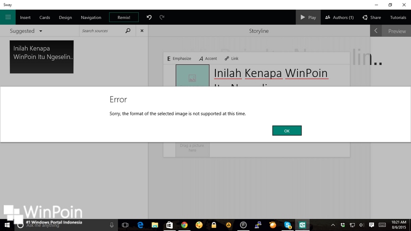 Microsoft Sway di Windows 10 Sudah Bisa Kamu Gunakan, Ayuk Dicoba! -- (Serius, Keren Banget!)