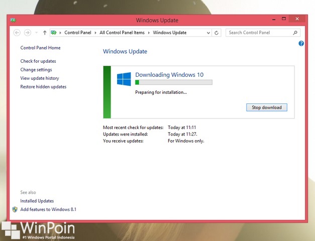 upgrade win 8.1 to win 10 free