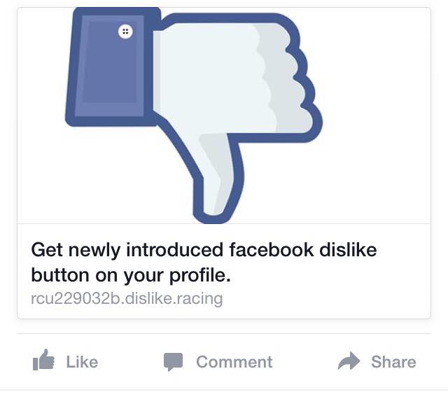 Jangan Percaya Kalau Ada Orang Berbagi Tombol "Dislike" di Facebook Kamu, itu Scam!