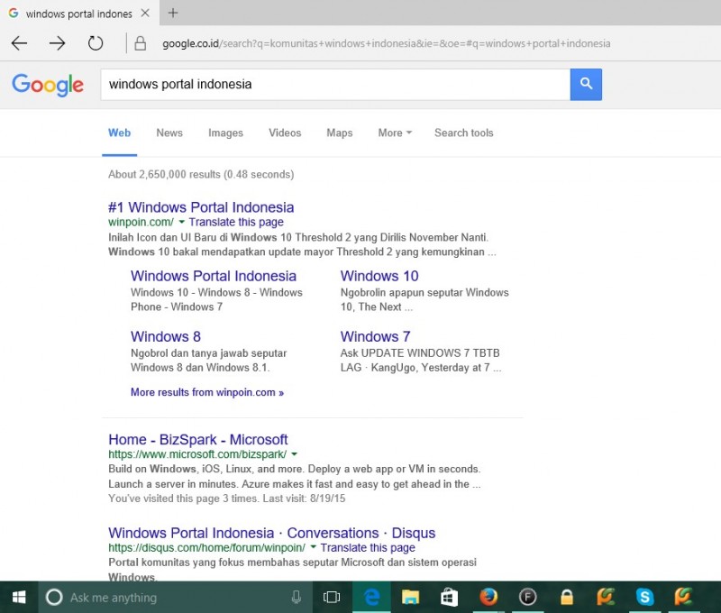 Cara Menjadikan Google Sebagai Search Engine Default di Microsoft Edge