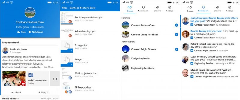 Cobain Aplikasi Outlook Groups di Windows 10 Mobile dan WP 8.1