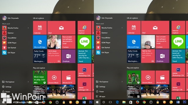 Cara Mengaktifkan Efek Blur Background di Start Menu Windows 10