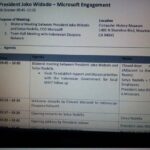 Rabu, 28 Oktober 2015 besok rencananya Presiden Jokowi bakal bertemu dengan CEO Microsoft Satya Nadella untuk penandatanganan kerja sama di bidang pendidikan.