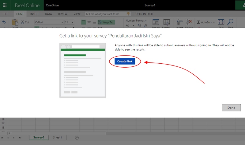 Cara Membuat Online Form (untuk Keperluan Apa Saja) dengan Excel Online