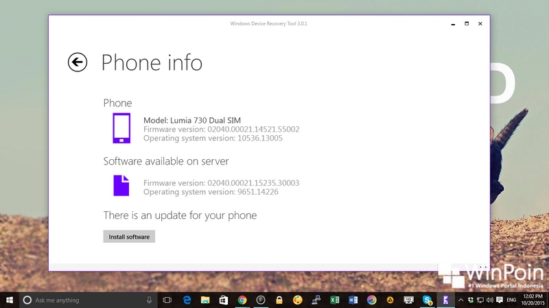 Cara Recovery Lumia Windows Phone dengan Windows Device Recovery Tool (WDRT)