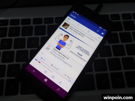  Mobile Preview dan menginstall Facebook app Facebook untuk Windows 10 Mobile Sudah Final dan Tidak Lagi Beta