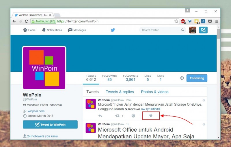 Twitter Mengganti Tombol Favorites dengan Like (dan Mengupdate Windows 10 Apps nya)