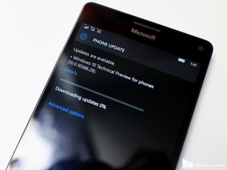 Update Windows 10 Mobile