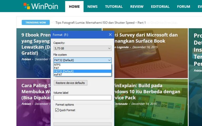 #WinExplain: Apa Bedanya FAT32, exFAT, dan NTFS?