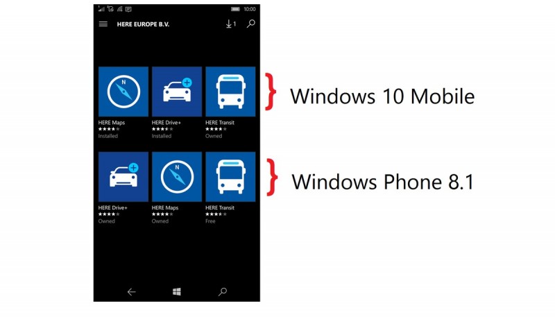 Pastikan Kamu Menggunakan Aplikasi HERE Yang Benar Untuk Windows 10 Mobile