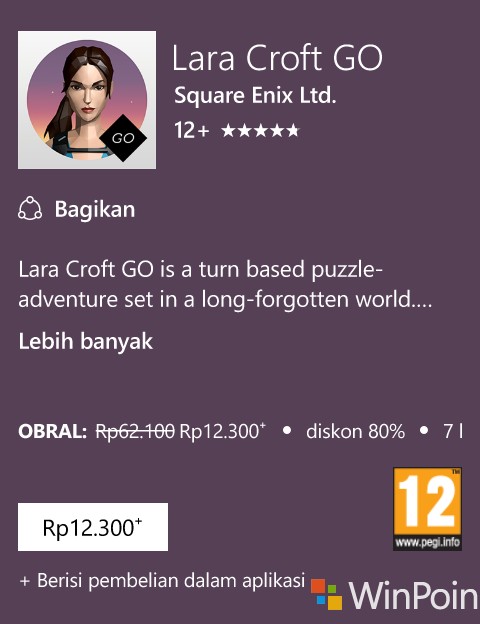 Game Lara Croft GO Mendapat Diskon, Kini Harganya Hanya Rp12.300