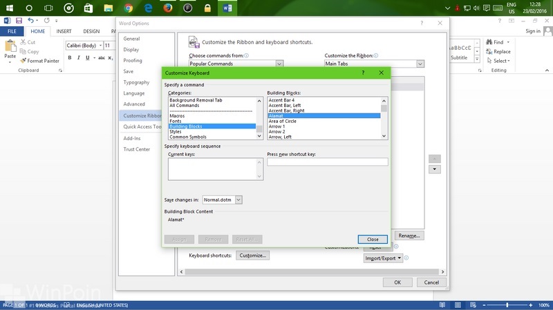 Cara Menambahkan Shortcut untuk AutoText di Word