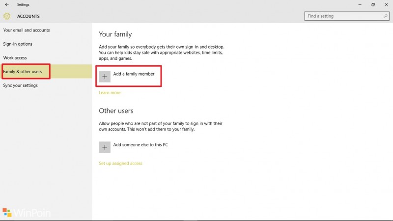 Cara Menambahkan Akun Anggota Keluarga di Windows 10
