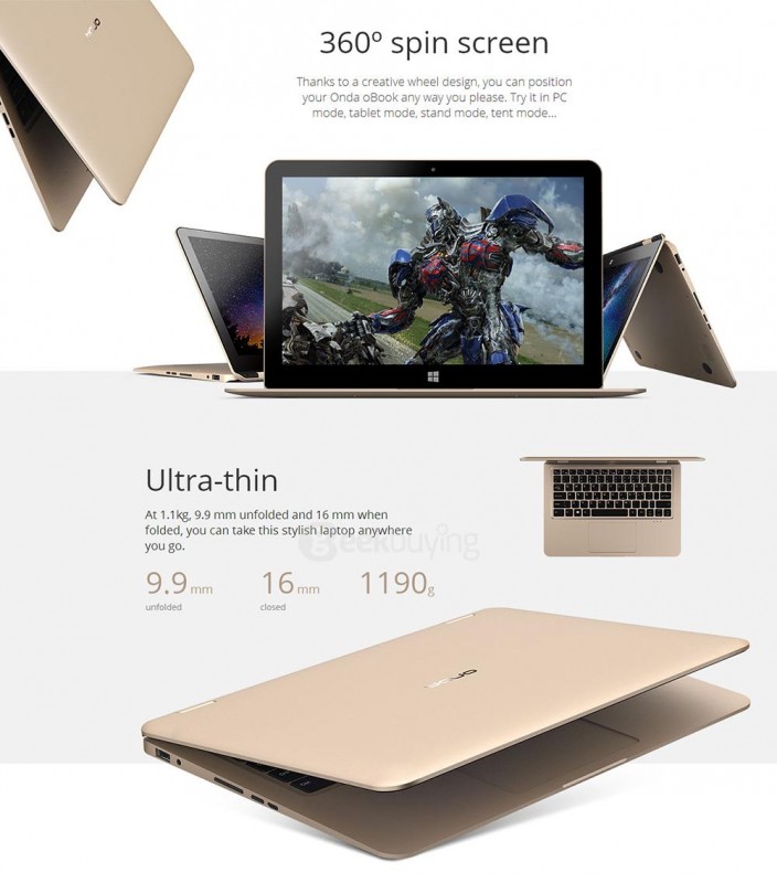 oBook 12: Laptop Mirip MacBook Air Tapi Berbasis Windows 10