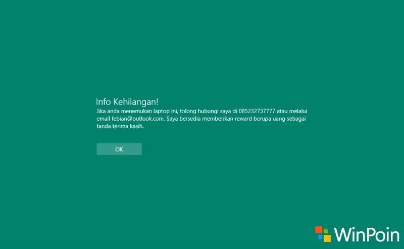 Dengan Cara Ini Kamu Bisa Menambahkan Pesan Apapun di Login Screen Windows