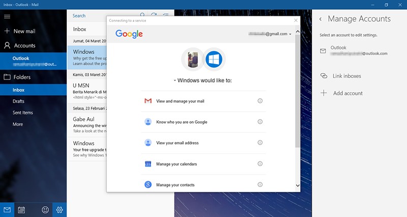 Cara Setting Email di Windows 10