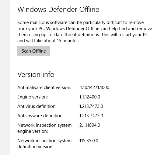 Di Build Insider Terbaru, Windows Defender Bisa Scanning Offline